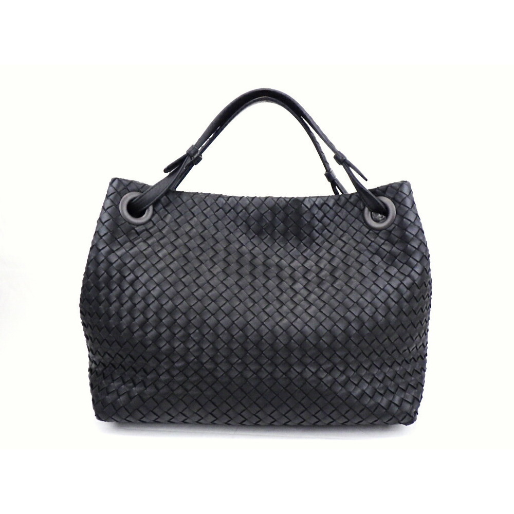 Bottega Veneta Leather Garda Bag Black